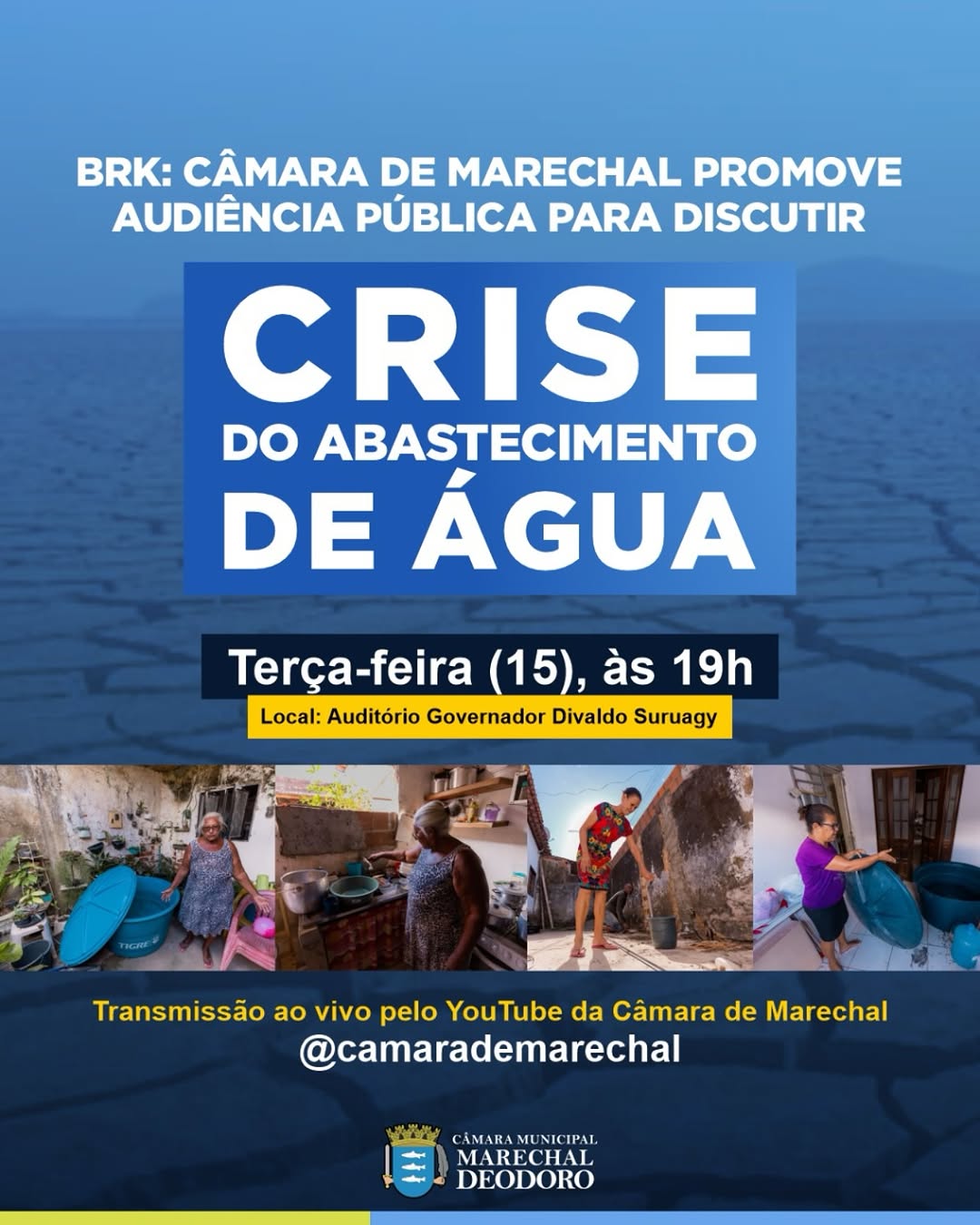 Água é prioridade! Câmara de Marechal realiza audiência pública com a BRK
