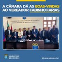 Suplente de Vereador Fabinho Farias assumi a vaga do Vereador Nilson Cabeção.